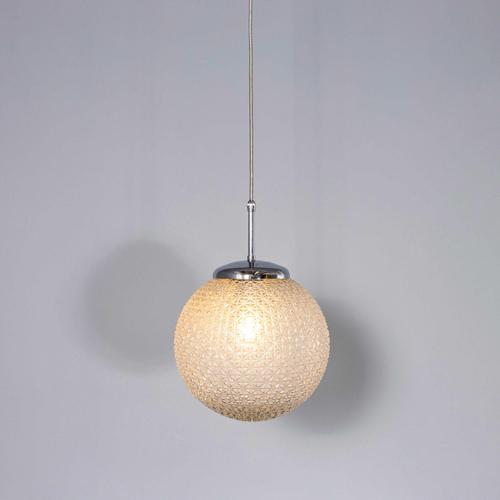 Diamond Opaque Pendant Glass Lamps, 1950s For Sale - Image 17 of 18