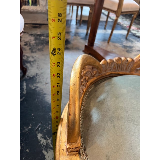 Mid-Century Modern 1970s Regal Gold Wooden Bench With Velvet Seating For Sale - Image 3 of 12