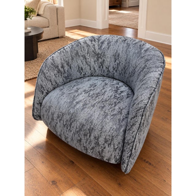 Contemporary Bernhardt Abra Rocking Lounge Chairs, Pair For Sale - Image 3 of 8
