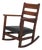 Stickley Brothers Antique Mission Oak Small Rocking Chair For Sale