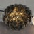Modernist Handblown Murano Smoked Glass Polyhedral Flush Mount W/ Brass Fittings For Sale - Image 12 of 16