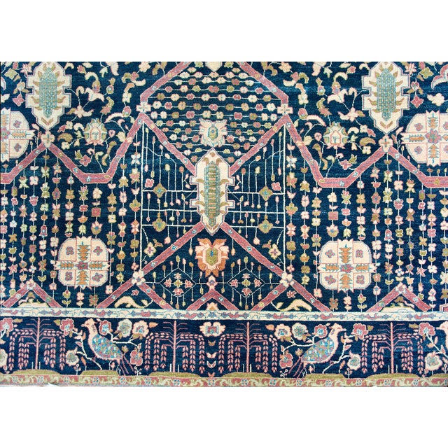 Indian Vintage Indian Sarouk Farahan-Style Rug For Sale - Image 3 of 16