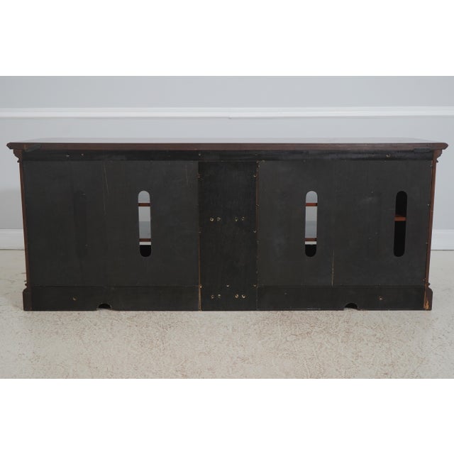 Cherry Tv Media Cabinet W. Glass Doors For Sale - Image 17 of 18