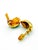 Vintage Gilded Clip-on Earrings with Rhinestones from Grossé, 1970s, Set of 2 For Sale - Image 4 of 8