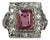 Vintage Pink Sapphire Ring, Size 4 For Sale