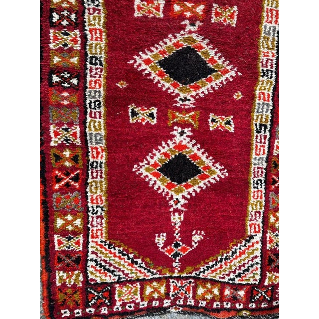 Green Vintage Moroccan Rug, 1940s For Sale - Image 8 of 18
