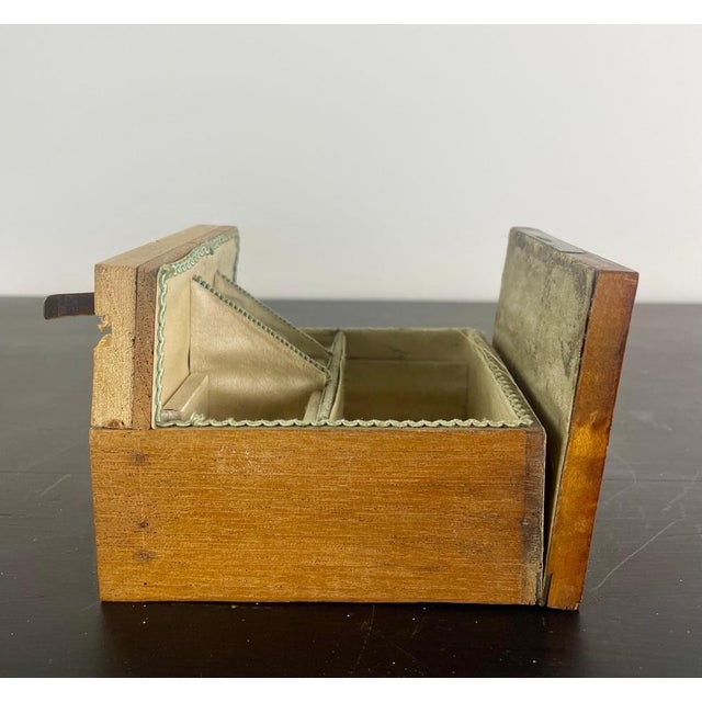 19th Century Restauration Wooden Box with Key, France, 1850s For Sale - Image 12 of 15