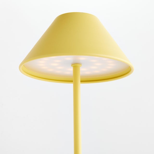 2020s Alluna Cordless Led Lamp 14" - Yellow For Sale - Image 5 of 7