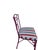 Magenta 2 Vintage Chinese Chippendale Regency Side Chairs Dining Aluminum Faux Bamboo For Sale - Image 8 of 12