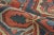 Textile Antique Persian Heriz Rug With Geometric Medallion in Red & Blue - Rug & Kilim For Sale - Image 7 of 8