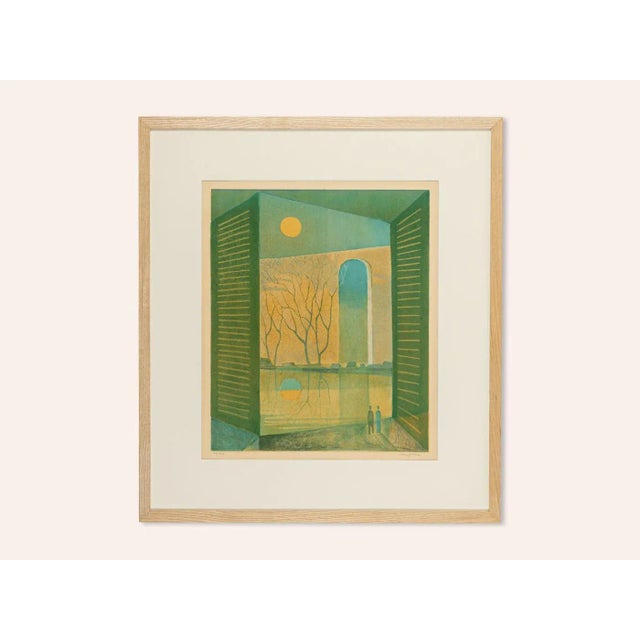 Sven Jonson, Lake, 1960, Color Lithograph on Paper For Sale - Image 11 of 11