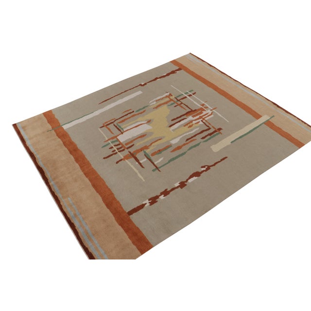 Hand-knotted in wool, a modern 8x10 inspired by coveted Art Deco rug styles, recaptured in Rug & Kilim’s titular...