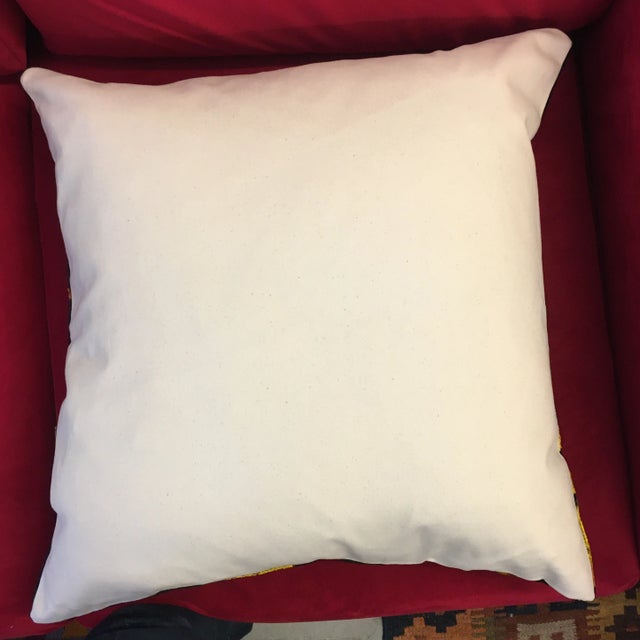 Textile Silk Velvet and Woven Cotton Blend Animal Print Pillow For Sale - Image 7 of 7