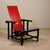 Cassina Early Red and Blue Chair by Gerrit Rietveld for Cassina, Italy, 1970s For Sale - Image 4 of 11