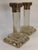 1900 - 1909 Pair of Vintage Crystal and Silver-Plated Column Candlesticks For Sale - Image 5 of 7
