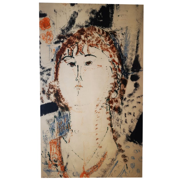 Amedeo Modigliani, Rosa Poprina, 1959, Original Lithograph For Sale