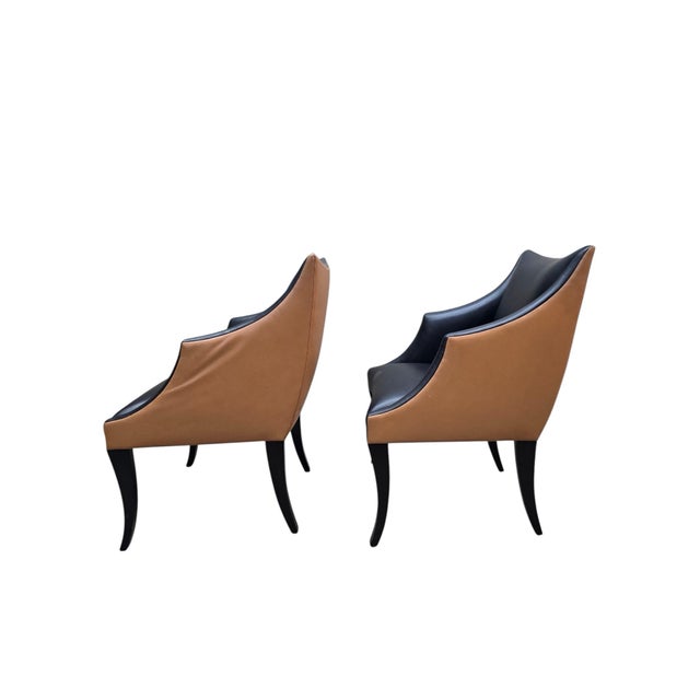 Vintage Contemporary Serpentine Chairs by Donghia - 4 For Sale - Image 9 of 11