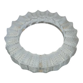 Lalique France Gui Mistletoe Frosted Crystal Ashtray Dish For Sale