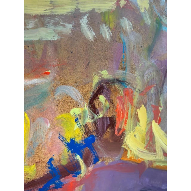 Jean Krillé, Landscape No. 89, Oil on Wood, 1988 For Sale - Image 6 of 10