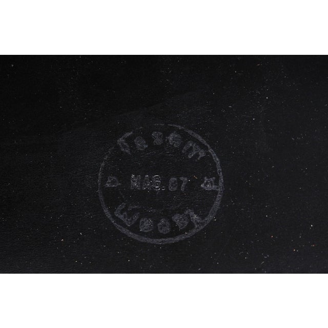 Vintage Cantilever Dining Chair in Leather from Fasem, 1980s For Sale - Image 13 of 14