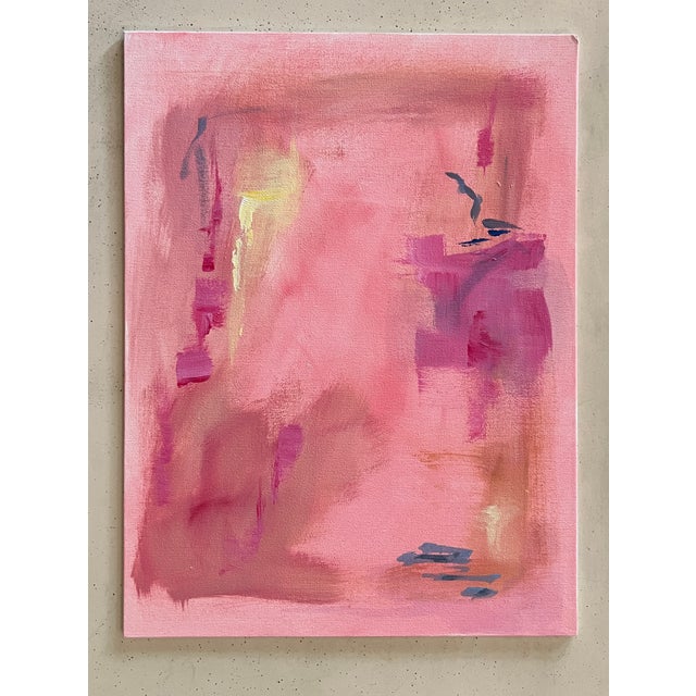 Abstract Painting Pink #1 by California Artist For Sale - Image 11 of 11