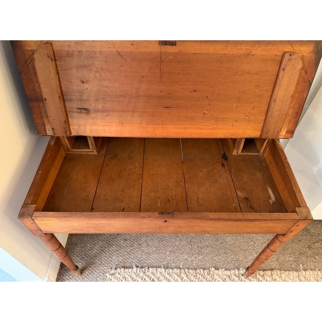 Antique American Primitive Pine Two-Piece Stepback Cupboard Hutch For Sale In Atlanta - Image 6 of 7