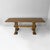 Italian mid-century modern wooden dining table, 1970s Wood dining table with a large rectangular top and a structure...