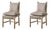 Rustic European Rush Seat Side Chair (Sets of 2) For Sale