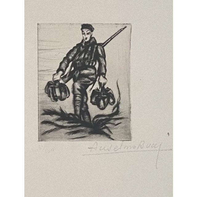 Anselmo Bucci, Military, Etching, 1917 For Sale