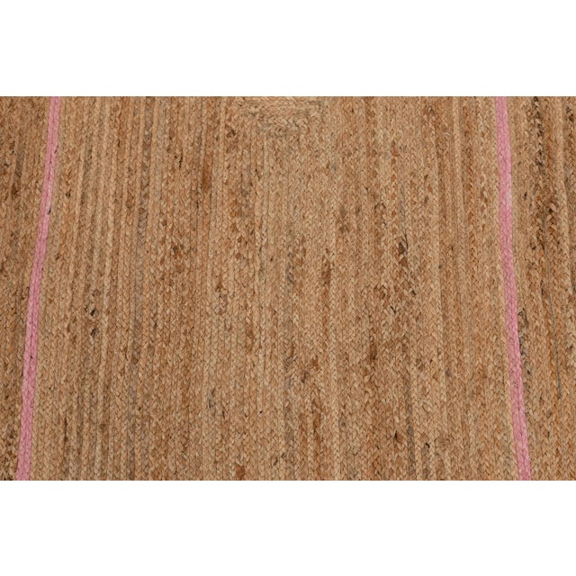 Not Yet Made - Made To Order Scallop Jute Light PInk Hand Made Rug - 9'x12' For Sale - Image 5 of 11