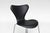Metal Black Leather Series 7 Dining Chairs by Arne Jacobsen for Fritz Hansen, Set of 4 For Sale - Image 7 of 9