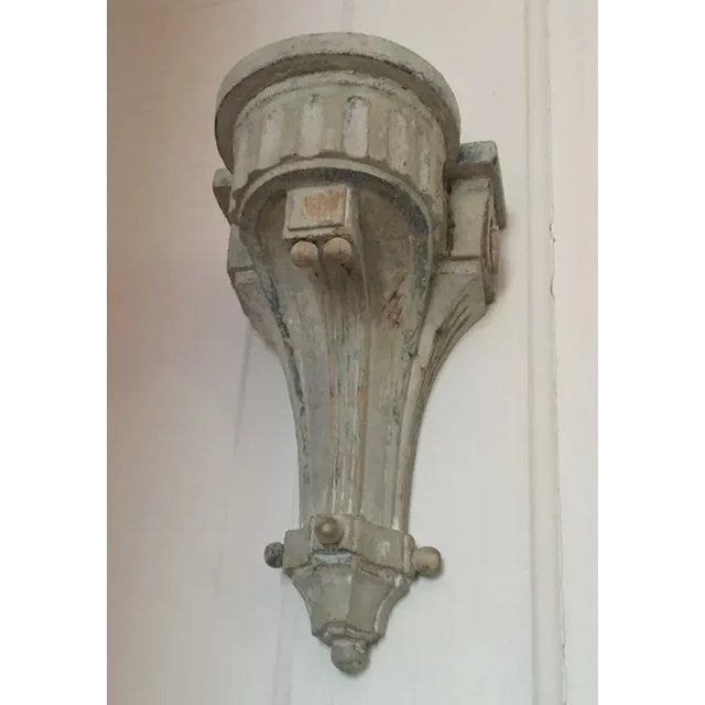 Antique 18th Century French Directoire Carved Wood Wall Bracket Shelf For Sale - Image 9 of 13