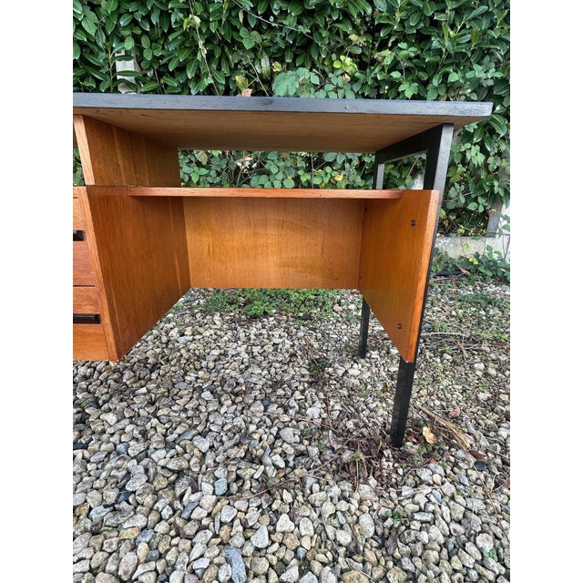 Mid-Century Oak Desk, 1950s For Sale - Image 13 of 15