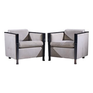 Bill Sofield for Baker Furniture Salon Lounge Chairs - Pair For Sale