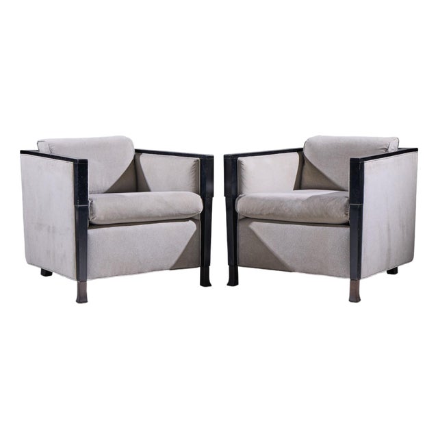 Bill Sofield for Baker Furniture Salon Lounge Chairs - Pair For Sale