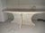 White Italian Oval Carrara Marble Coffee Table, 1970s For Sale - Image 8 of 10