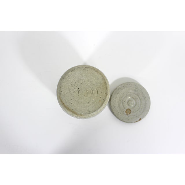 Ceramic Vintage Stoneware Pottery Jar For Sale - Image 7 of 10