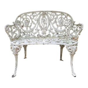 Antique Victorian Cast Iron Settee