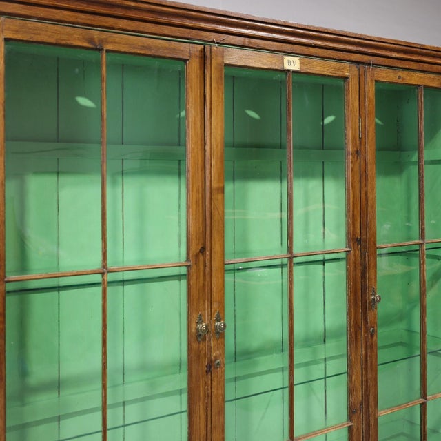 Matching Pair of Antique Glazed Display Cabinets | Circa 1860 For Sale - Image 11 of 18