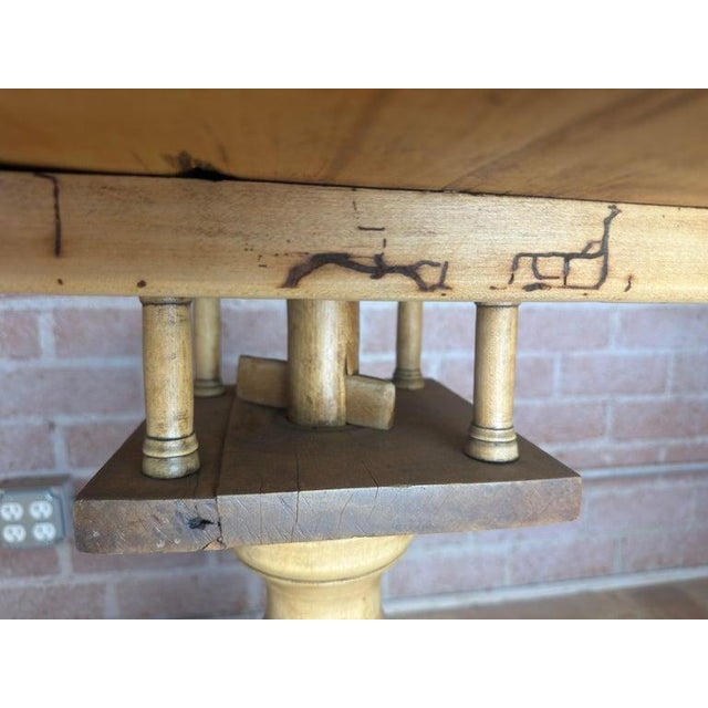 19th Century Swedish Gustavian Tilt-Top Table in Bleached Pine For Sale In Los Angeles - Image 6 of 15