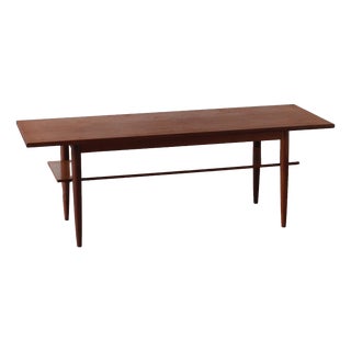 Vintage Scandinavian Teak Coffee Table, Denmark, 1960s For Sale