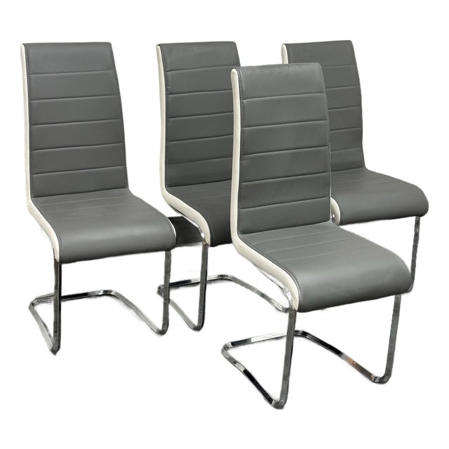 Symphony Cantilever Dining Chairs, Set of Four For Sale