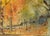 Queensdown Warren, Kent - Autumn Forest Interior Landscape in Watercolor Colorful forest landscape by L.B.H. Cremer (20th...