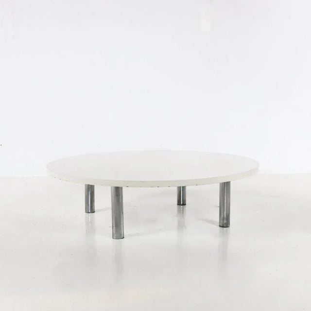 Chrome Plated and Wooden Coffee Table, 1970s For Sale - Image 12 of 12