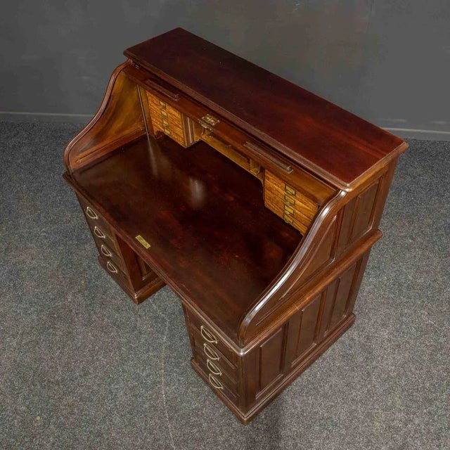 Early 20th Century Mahogany Desk For Sale - Image 10 of 16
