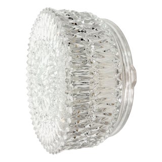 Vintage Glass Wall Light, 1970s For Sale