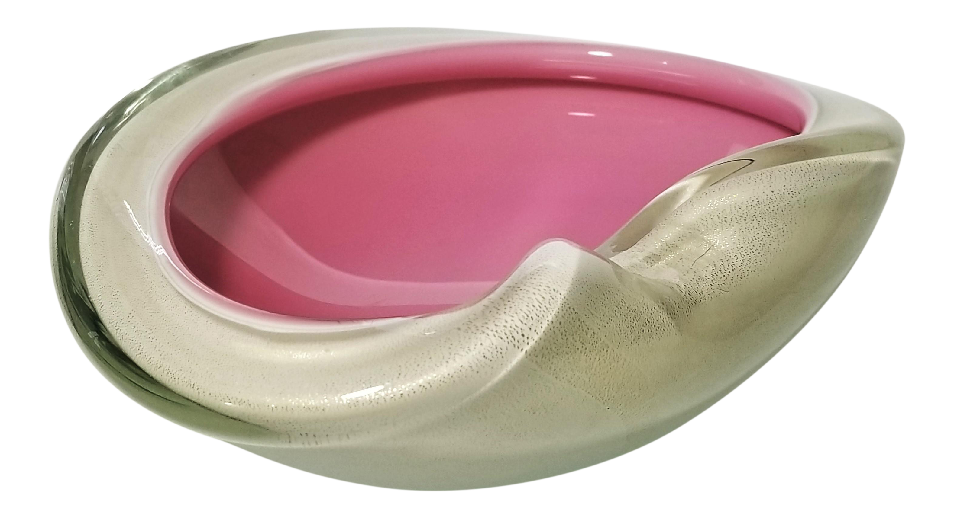 Trinket Holder Pink Heart Gift Nightstand Tray Earring Bowl Symbol Of Love Heart Bowl Clear And