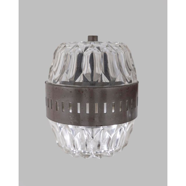 Vintage Italian Wall Lights in Metal and Crystal, 1960s, Set of 2 For Sale - Image 9 of 11