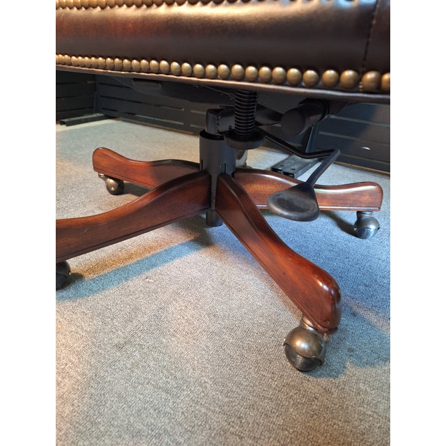 Early 21st Century Seven Seas Leather Executive Chair For Sale - Image 5 of 5