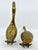 Vintage Solid Brass Duck Decorative Statues- A Set of 2 For Sale - Image 4 of 5